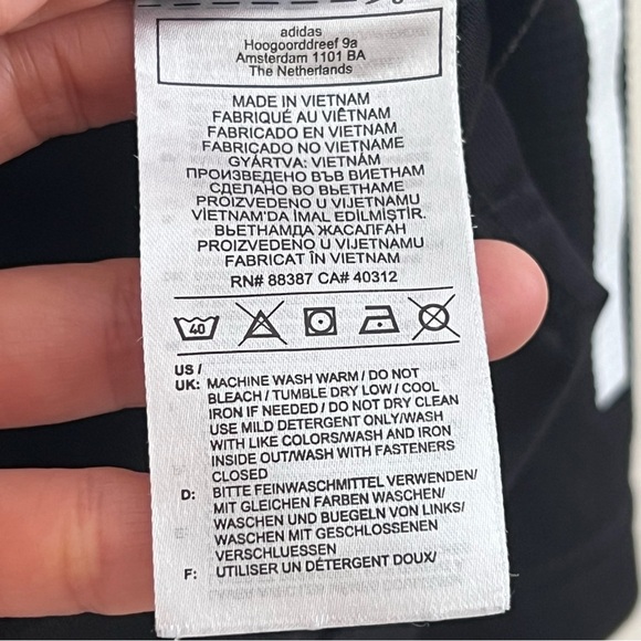 Adidas RUSA Mens Aeroready Black Performance Jacket Medium Outdoor Casual Zip Up - Picture 8 of 14